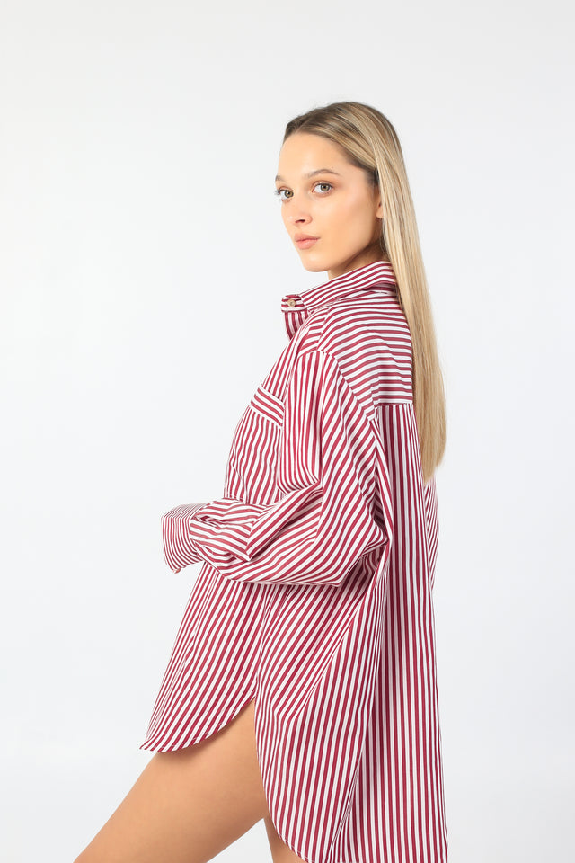 STRIPE ME prugasta oversized košulja - BÉBÉBYDUNJA