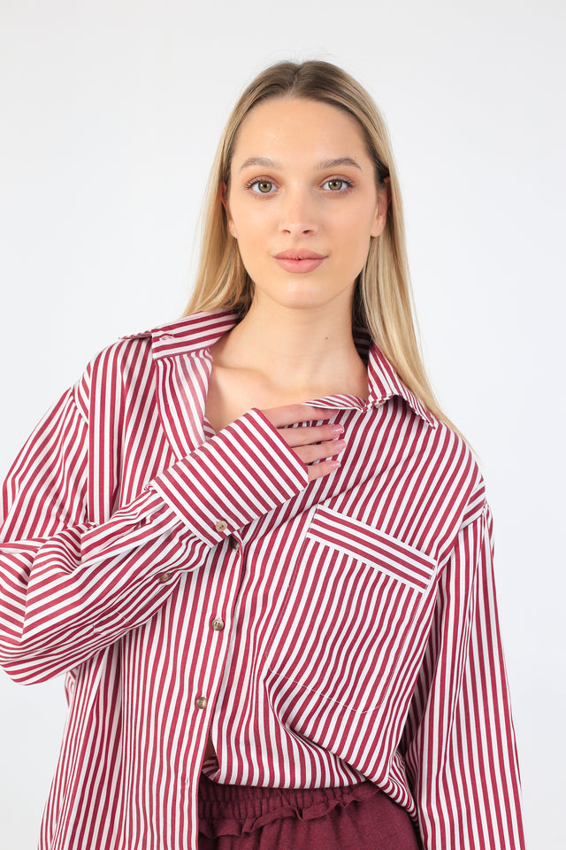 STRIPE ME prugasta oversized košulja - BÉBÉBYDUNJA