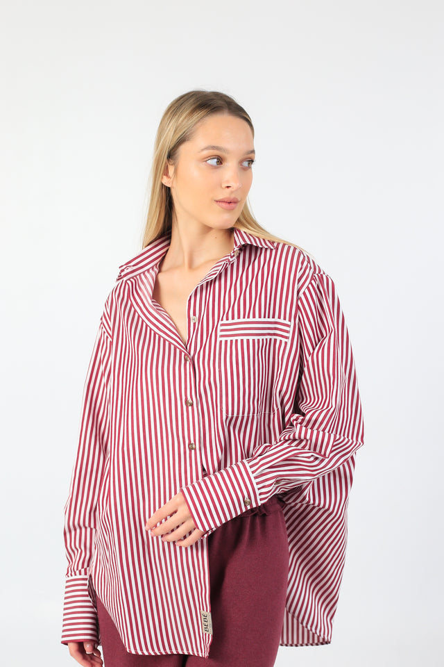 STRIPE ME prugasta oversized košulja - BÉBÉBYDUNJA