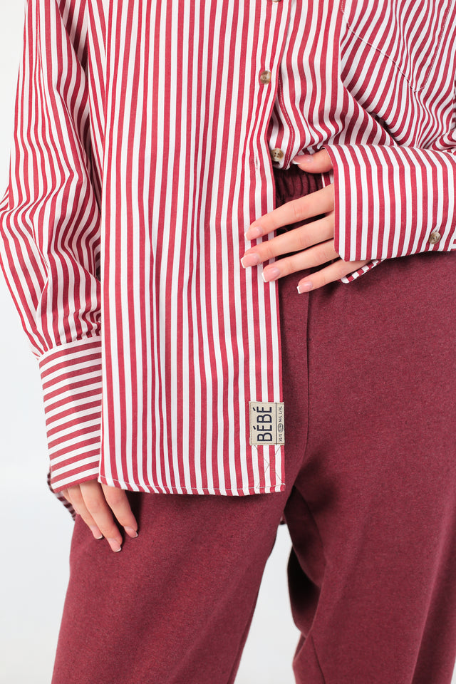 STRIPE ME prugasta oversized košulja - BÉBÉBYDUNJA